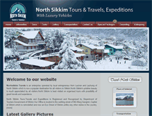 Tablet Screenshot of northsikkimtours.com